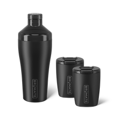 Cocktail Shaker + Rocks Bundle | Matte Black | 22/12oz - Fresh Finish