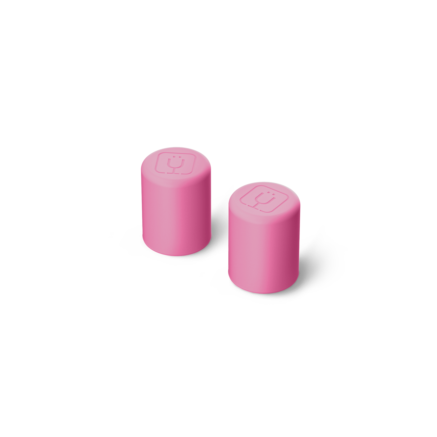 Magnetic Straw Cover | Pink Gingham | 2-Pack - Fresh Flow