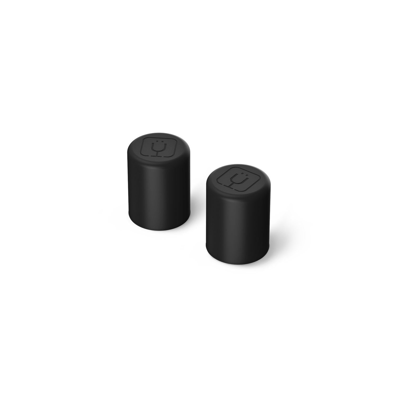 Magnetic Straw Cover | Black | 2-Pack - Ready Sip