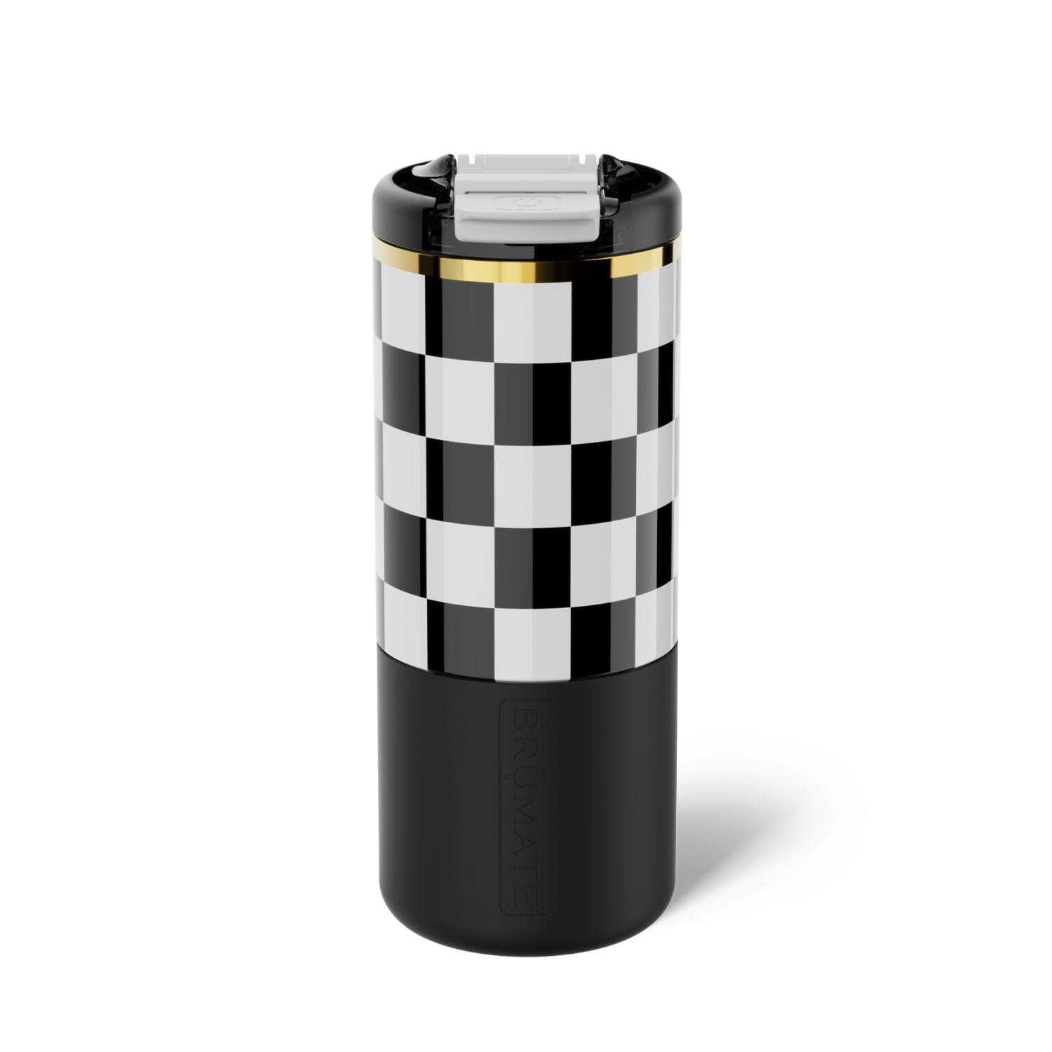 Strova 18oz | Black & White Checker - Daily Clean