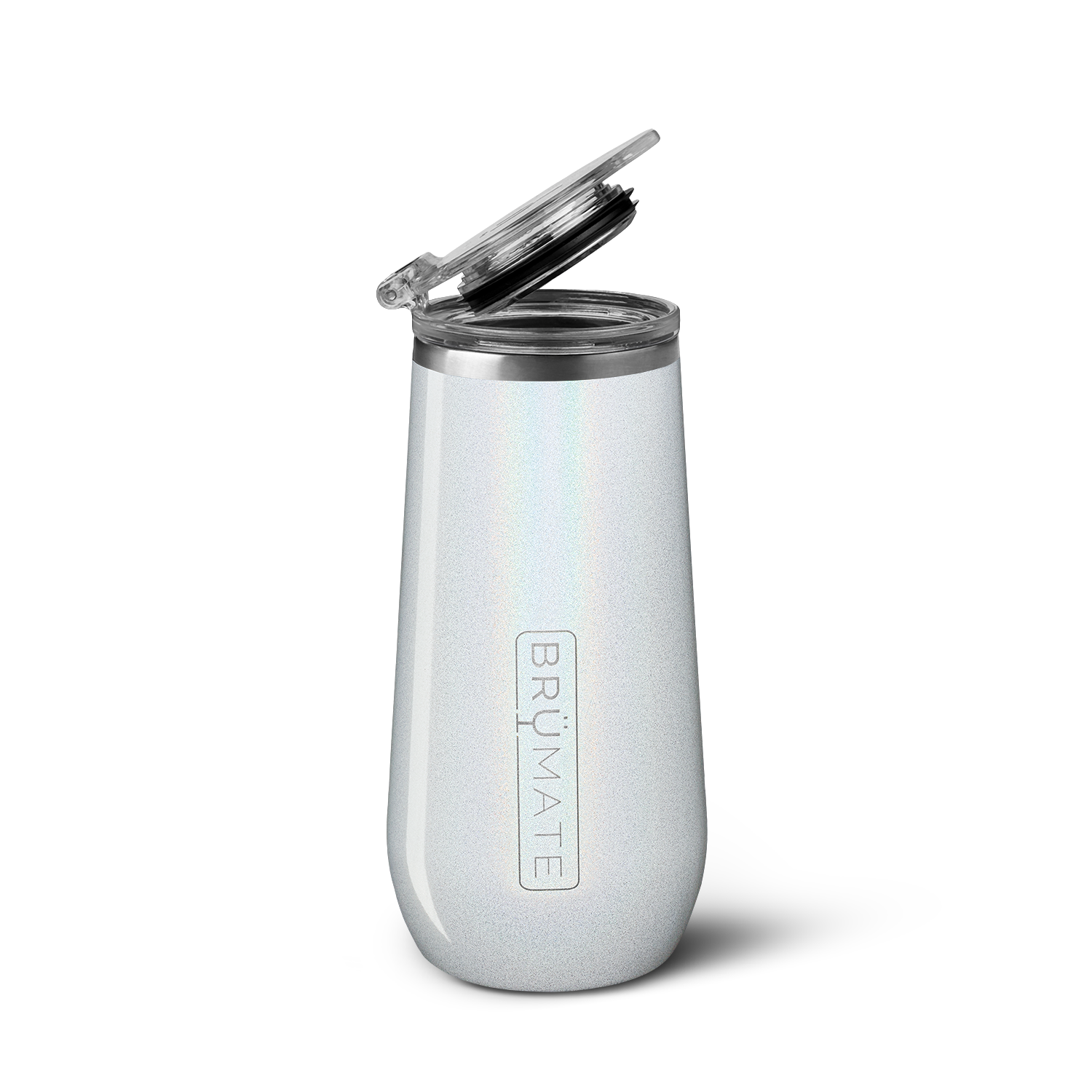 Champagne Flute | Glitter White | 12oz - Home Entertaining