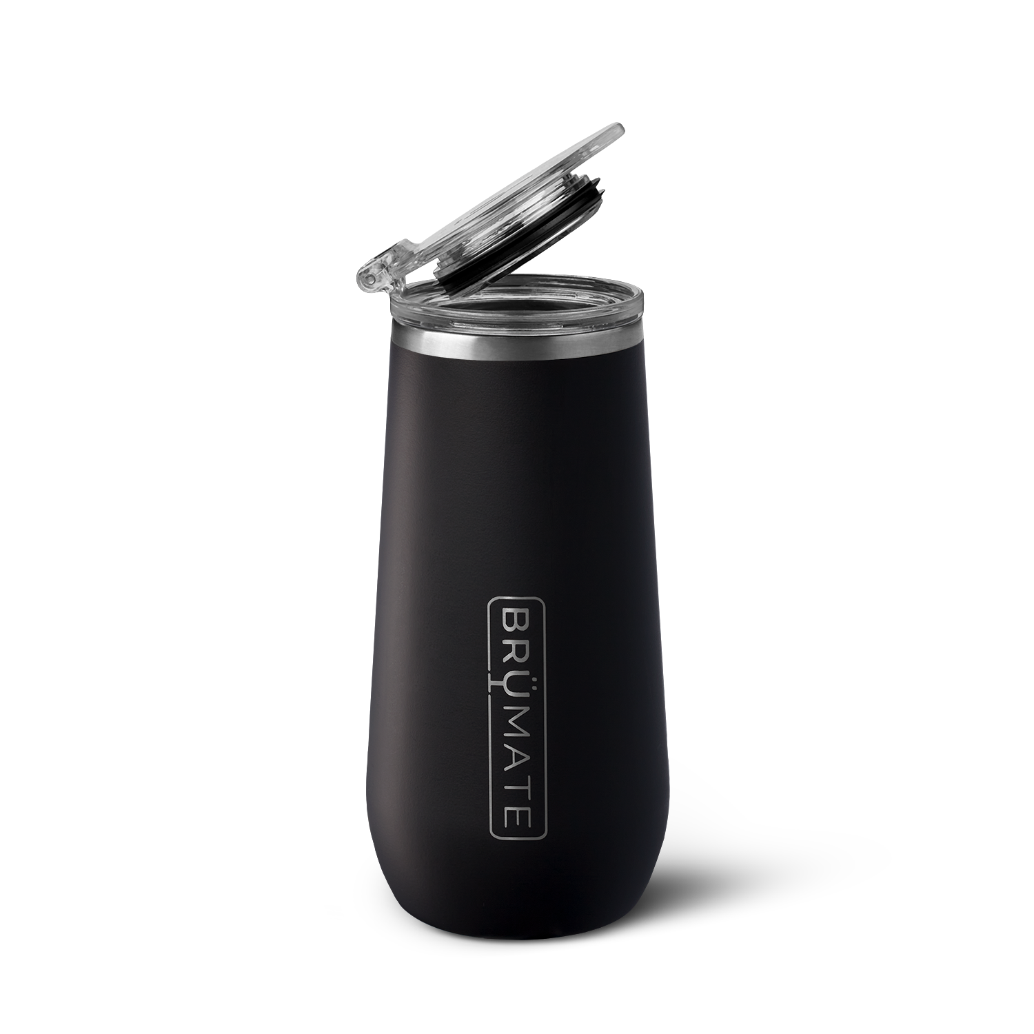 Champagne Flute | Matte Black | 12oz - Pure Refresh
